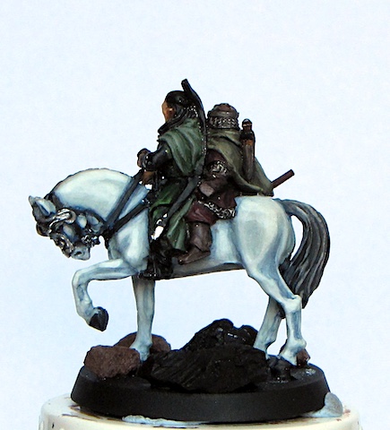 Mounted Legolas and Gimli WIP back