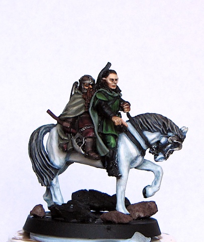 Mounted Legolas and Gimli WIP front